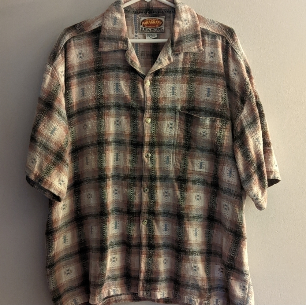 𝅺PARAGRAFF Clothing Company Cotton Short Sleeve Button Up Shirt